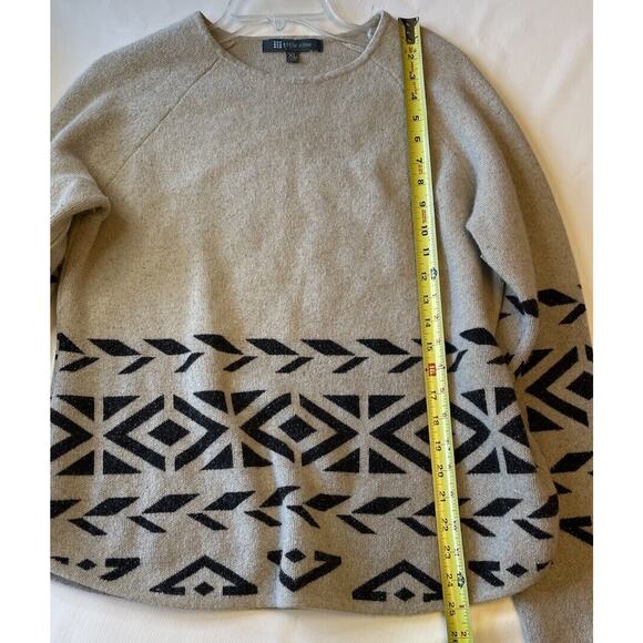 Title Nine Pullover Sweater Women's XL Silk Wool Blend Por Vida 2.0 Cream Gray - Picture 5 of 6